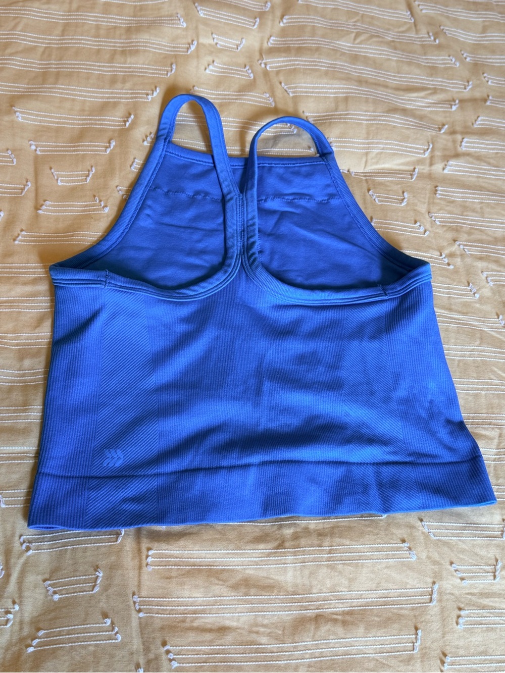 all in motion Blue High-Neck Sports Bra Tank - Picture 2 of 4